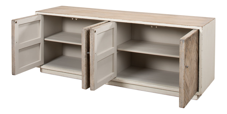 American Home Furniture | Sarreid - Amalia Tv Stand - Antique White