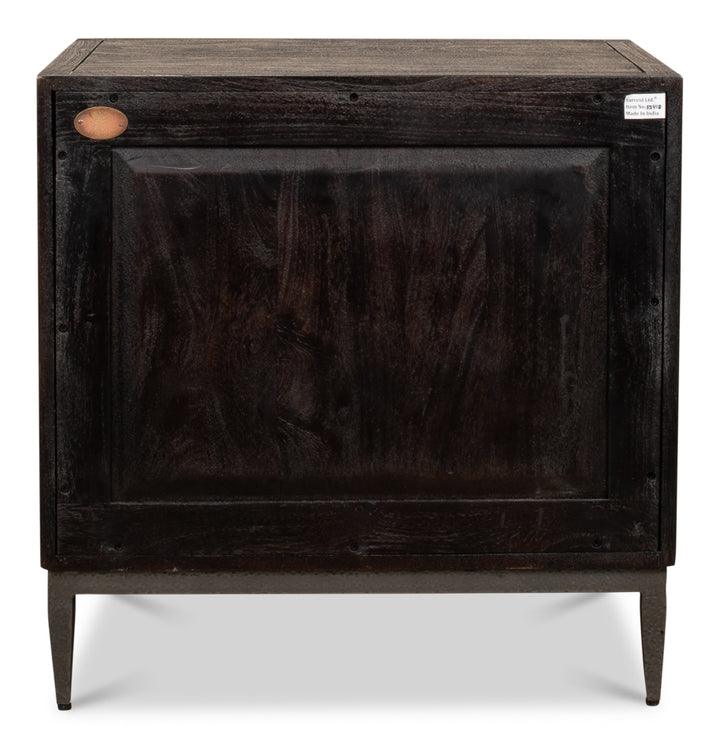 American Home Furniture | Sarreid - Bauhaus 3 Drawer Bedside Table
