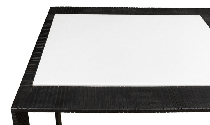 American Home Furniture | Sarreid - Ridged Iron Console Table - Small