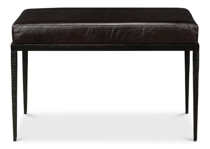 American Home Furniture | Sarreid - Duke Ridged Iron Bench