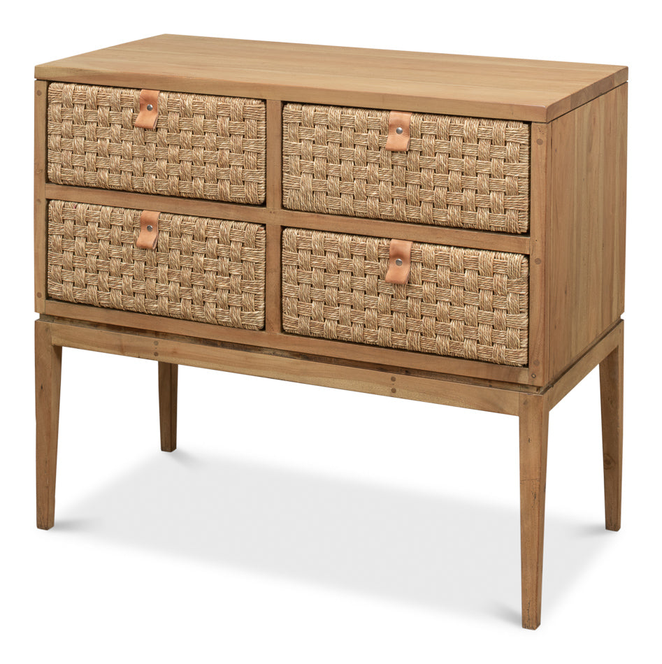 American Home Furniture | Sarreid - Gewe Woven Fron Chest Of Drawer
