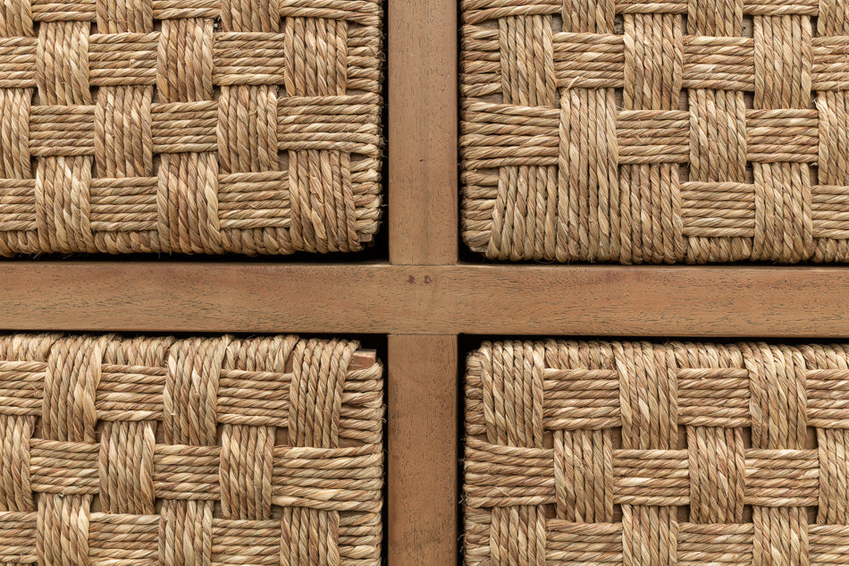 American Home Furniture | Sarreid - Gewe Woven Fron Chest Of Drawer