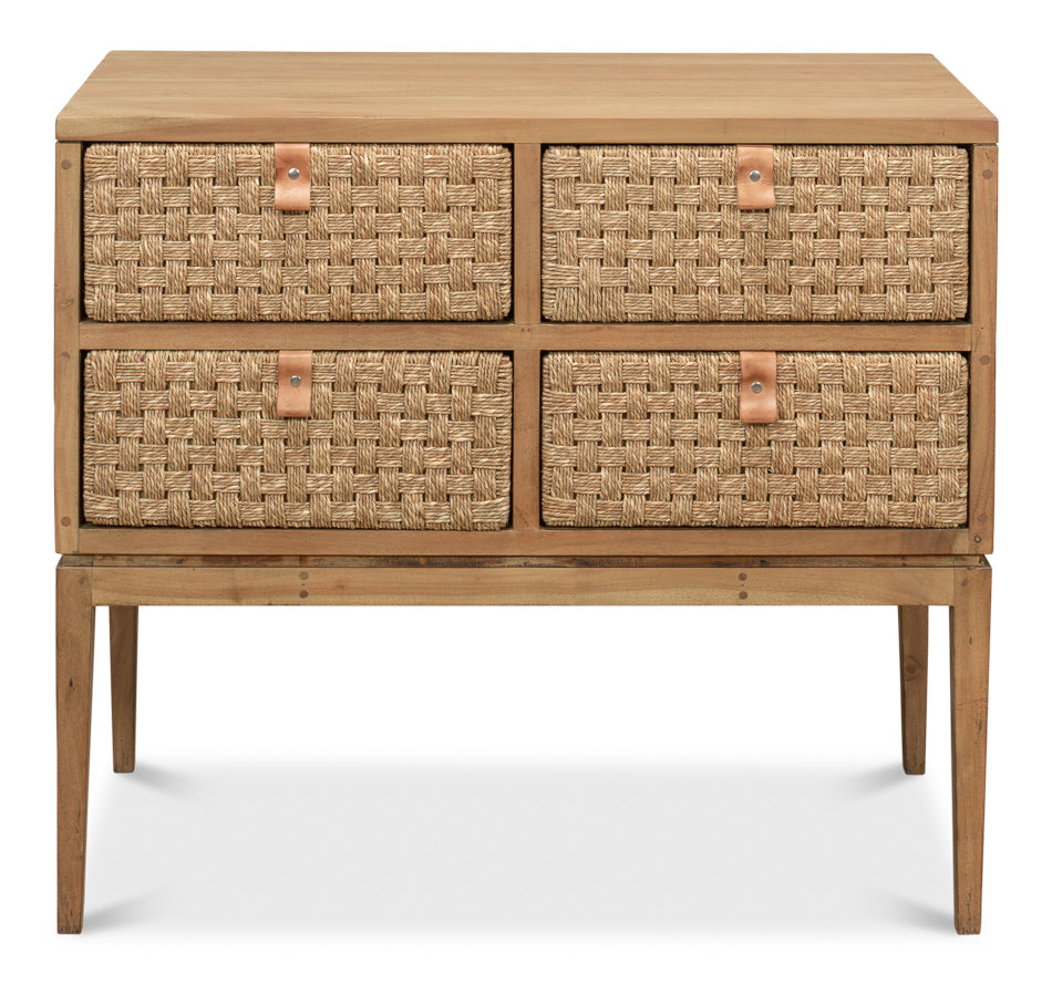 American Home Furniture | Sarreid - Gewe Woven Fron Chest Of Drawer