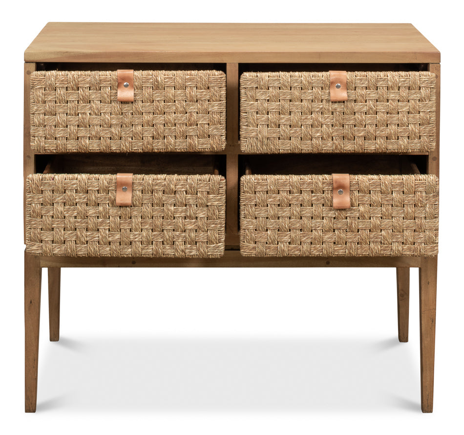 American Home Furniture | Sarreid - Gewe Woven Fron Chest Of Drawer