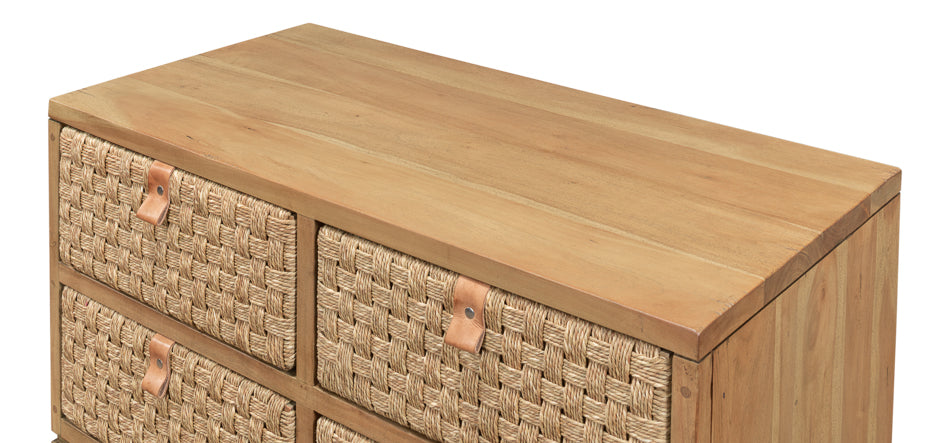 American Home Furniture | Sarreid - Gewe Woven Fron Chest Of Drawer