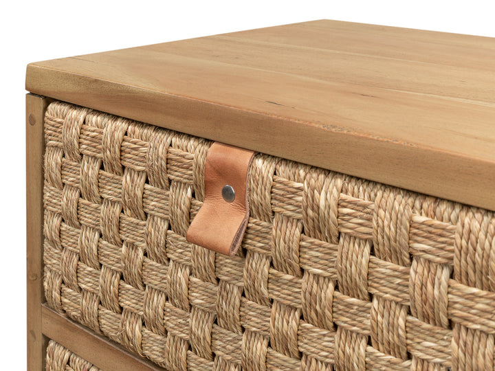 American Home Furniture | Sarreid - Gewe Woven Fron Chest Of Drawer