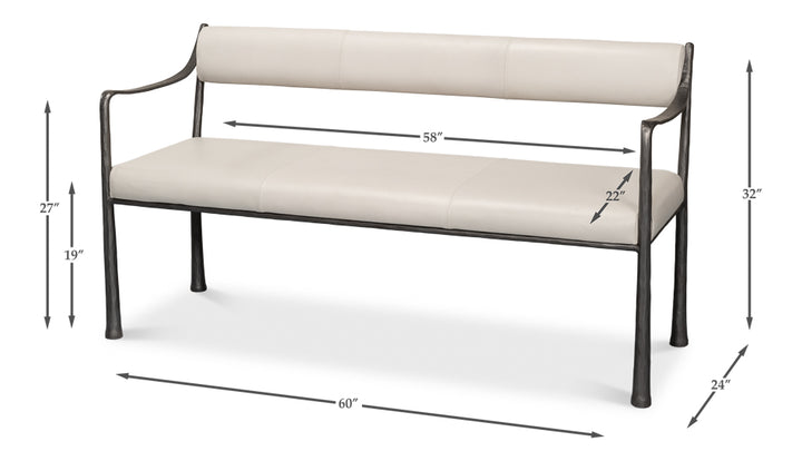 American Home Furniture | Sarreid - Eliana Bench