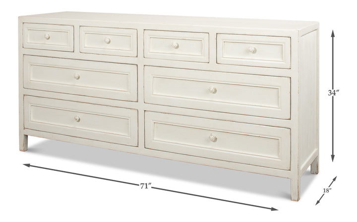 American Home Furniture | Sarreid - Ezra Sideboard - Antique White