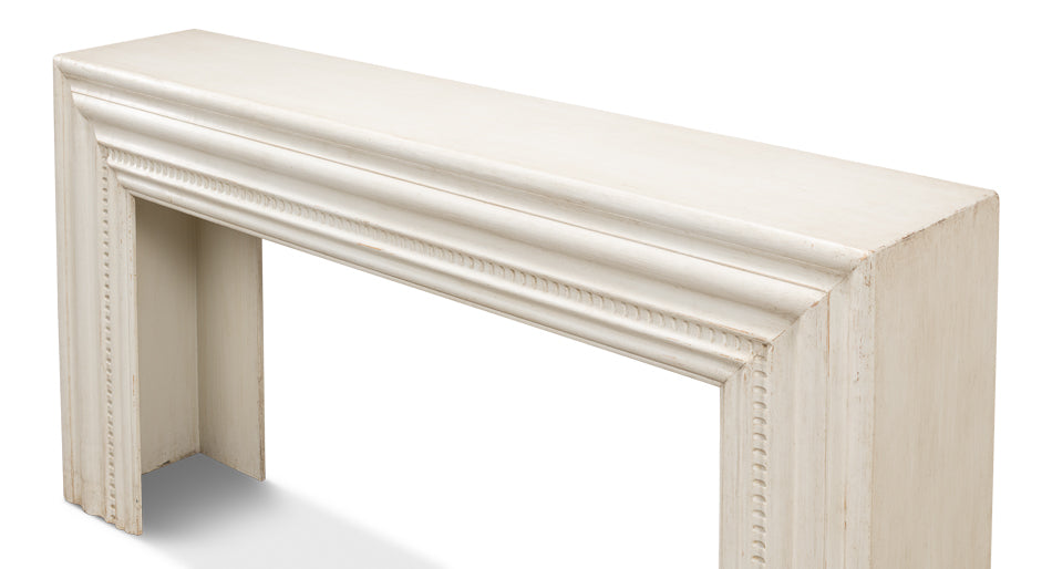 American Home Furniture | Sarreid - Mantel Console - Antique White