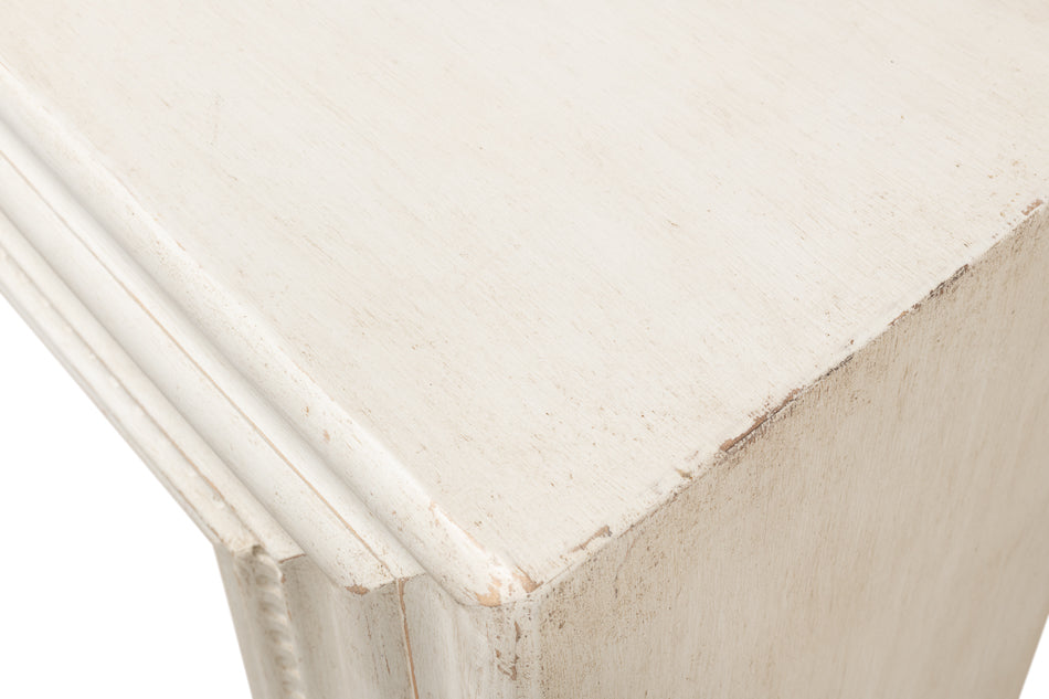 American Home Furniture | Sarreid - Mantel Console - Antique White