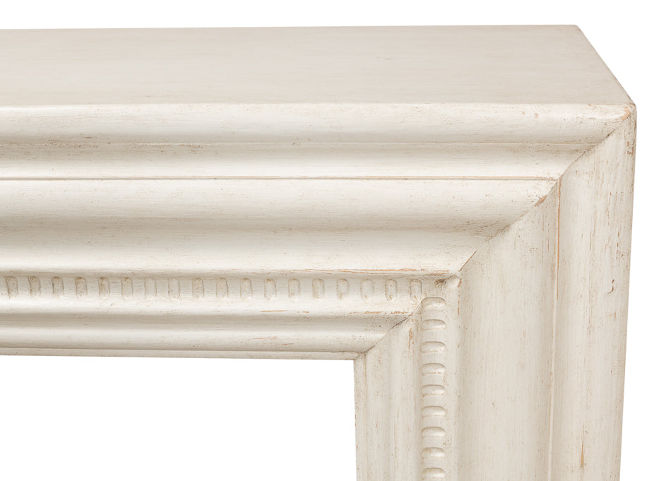 American Home Furniture | Sarreid - Mantel Console - Antique White