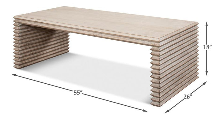 Stacked Cocktail Table