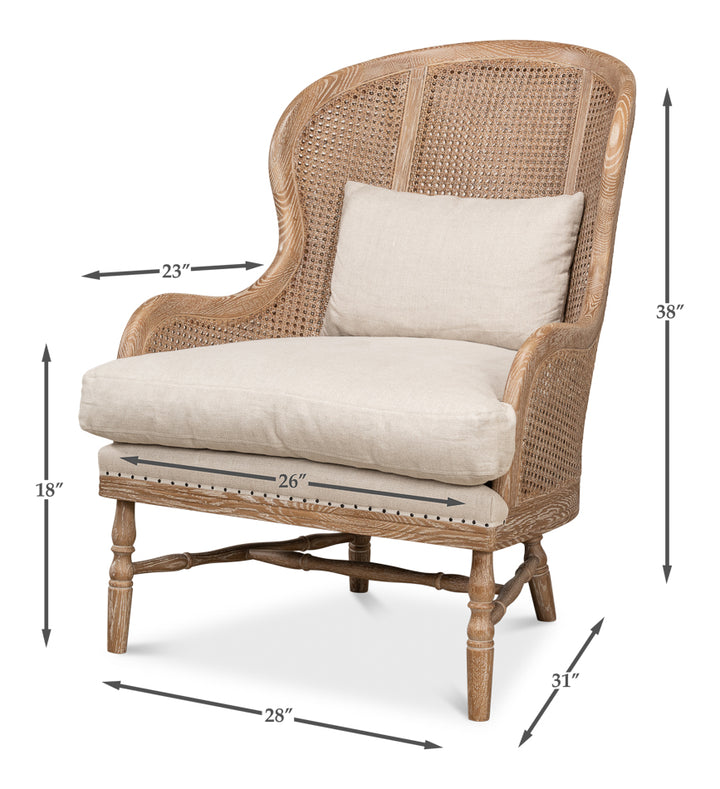 American Home Furniture | Sarreid - Randolph Wing Chair