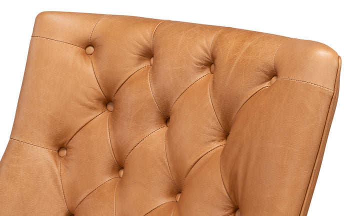 American Home Furniture | Sarreid - Lola Leather Chair