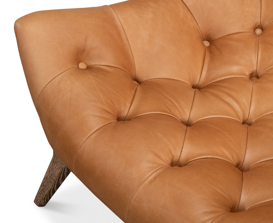 American Home Furniture | Sarreid - Lola Leather Chair