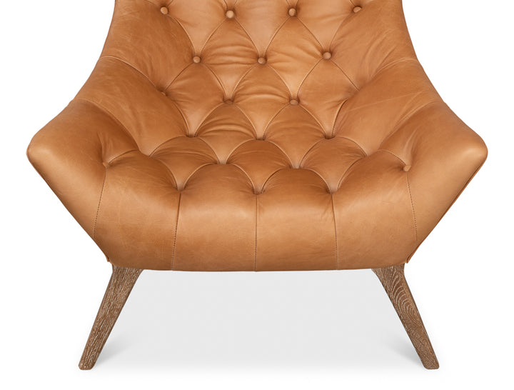 American Home Furniture | Sarreid - Lola Leather Chair