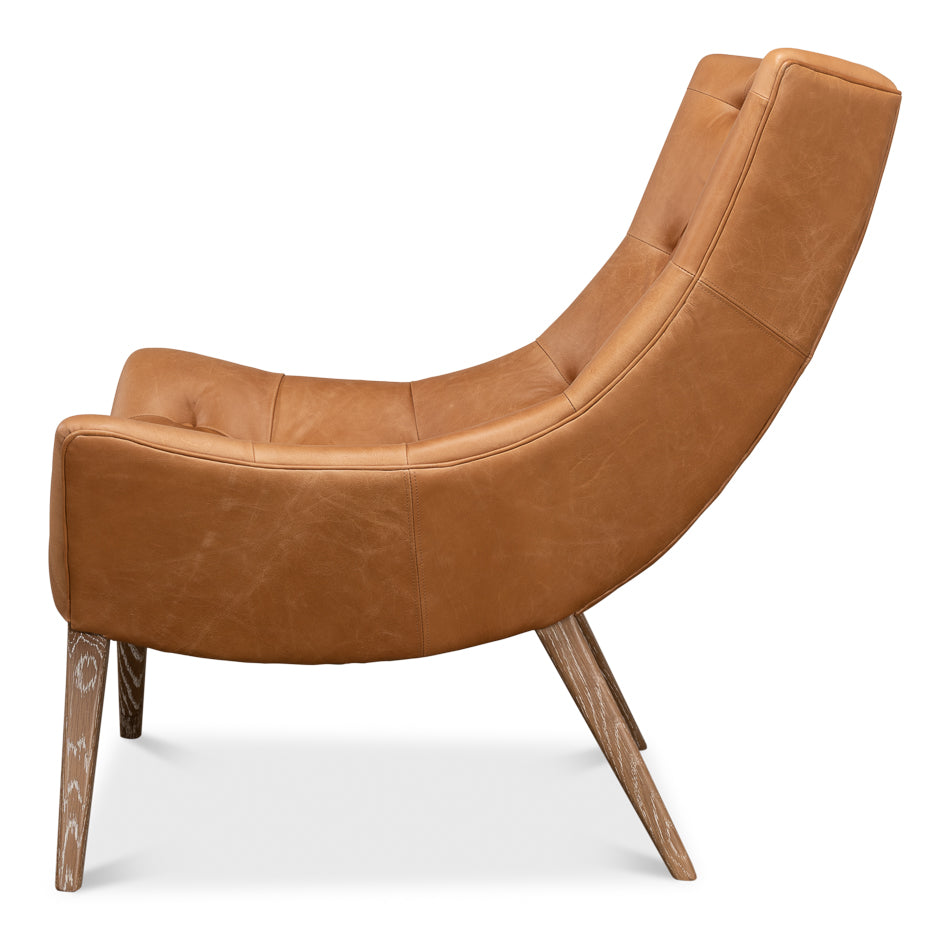 American Home Furniture | Sarreid - Lola Leather Chair