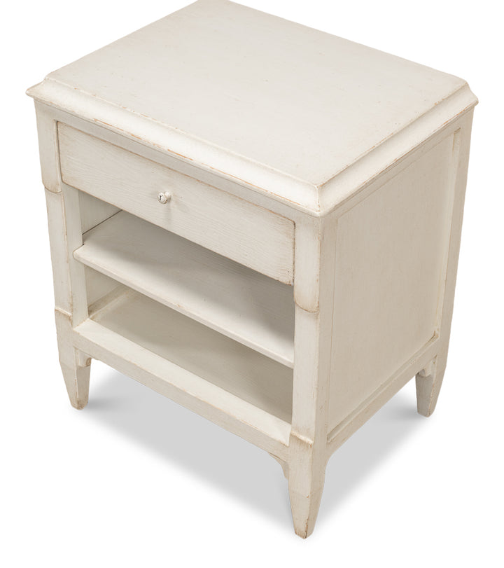 American Home Furniture | Sarreid - Landry Side Table - Antique White