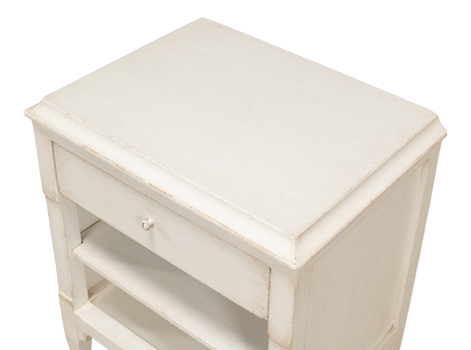 American Home Furniture | Sarreid - Landry Side Table - Antique White