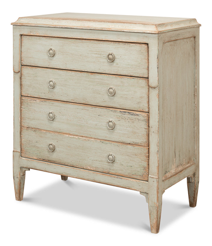 American Home Furniture | Sarreid - Landry Three Drawer Commode - Sage