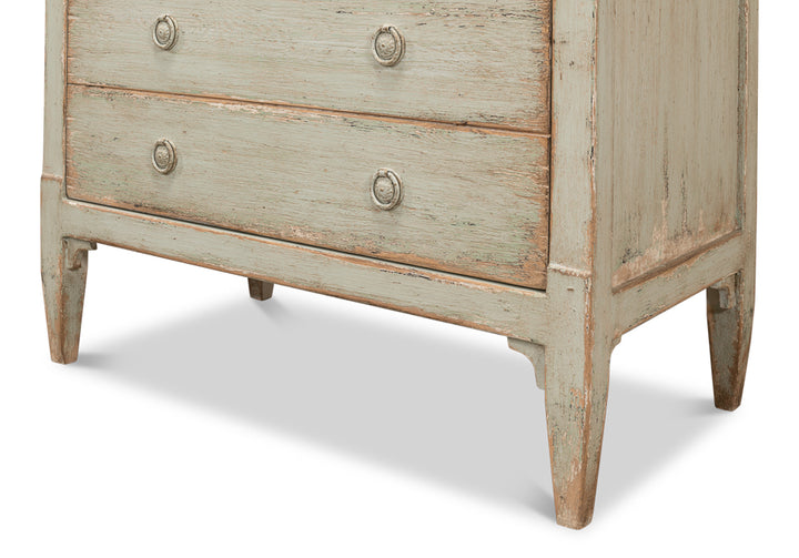 American Home Furniture | Sarreid - Landry Three Drawer Commode - Sage