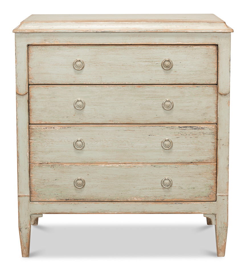 American Home Furniture | Sarreid - Landry Three Drawer Commode - Sage