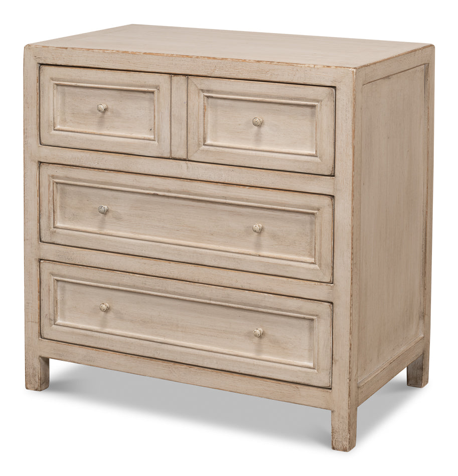 American Home Furniture | Sarreid - Ezra Three Drawer Commode - Stone Grey