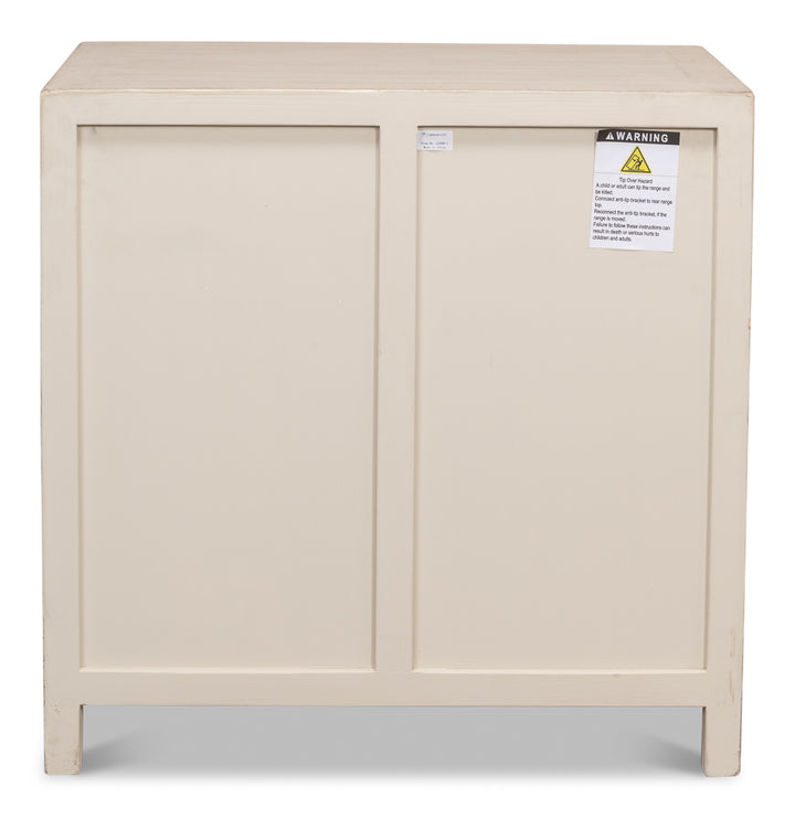 American Home Furniture | Sarreid - Ezra Three Drawer Commode - Stone Grey