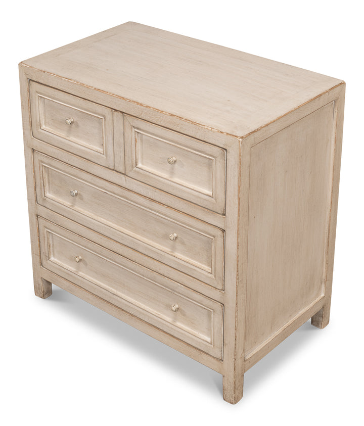 American Home Furniture | Sarreid - Ezra Three Drawer Commode - Stone Grey