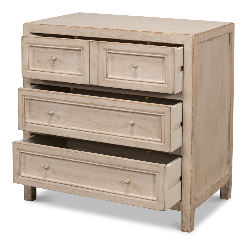 American Home Furniture | Sarreid - Ezra Three Drawer Commode - Stone Grey