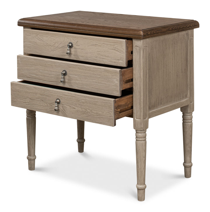 American Home Furniture | Sarreid - Asher 3 Drawer Commode