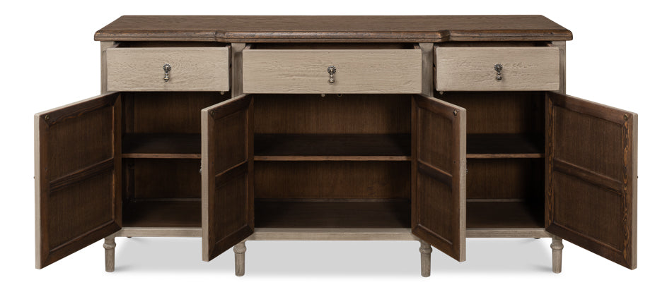 American Home Furniture | Sarreid - Asher 4 Door Sideboard