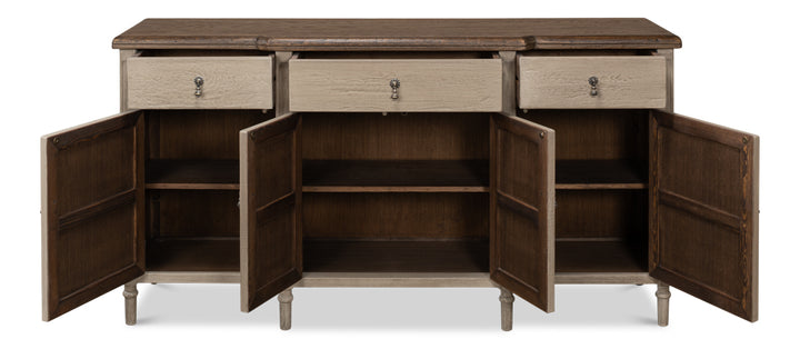 American Home Furniture | Sarreid - Asher 4 Door Sideboard