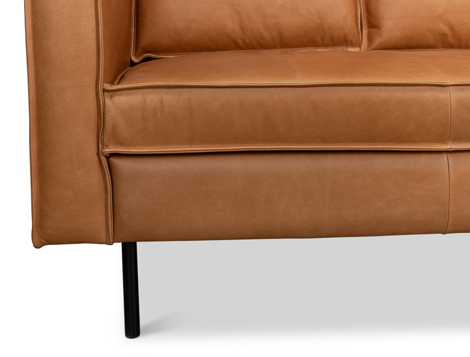 American Home Furniture | Sarreid - Esprit Leather Sofa