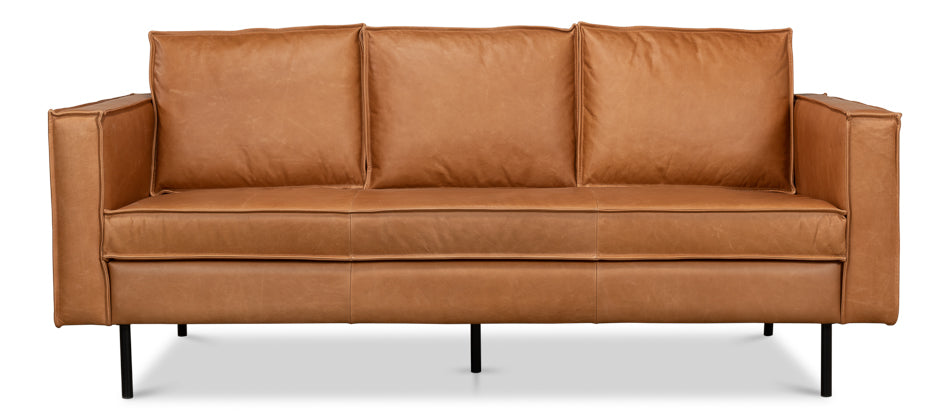 American Home Furniture | Sarreid - Esprit Leather Sofa