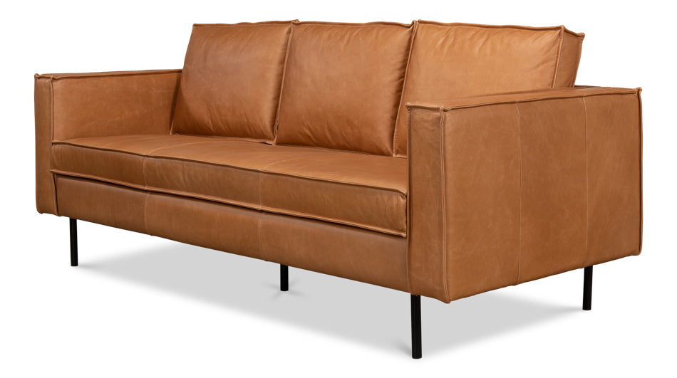 American Home Furniture | Sarreid - Esprit Leather Sofa