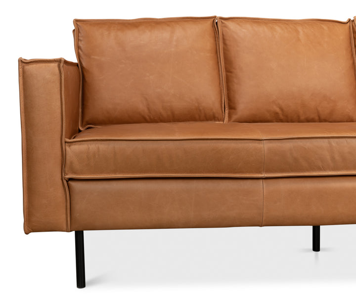 American Home Furniture | Sarreid - Esprit Leather Sofa