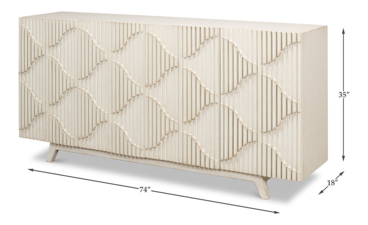 American Home Furniture | Sarreid - Lola Sideboard - Antique White 2