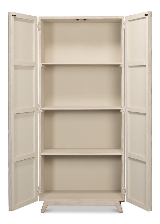 American Home Furniture | Sarreid - Lola Cupboard - Stone Grey