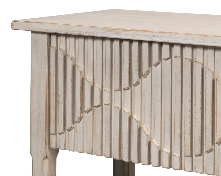 American Home Furniture | Sarreid - Lola Console - Stone Grey