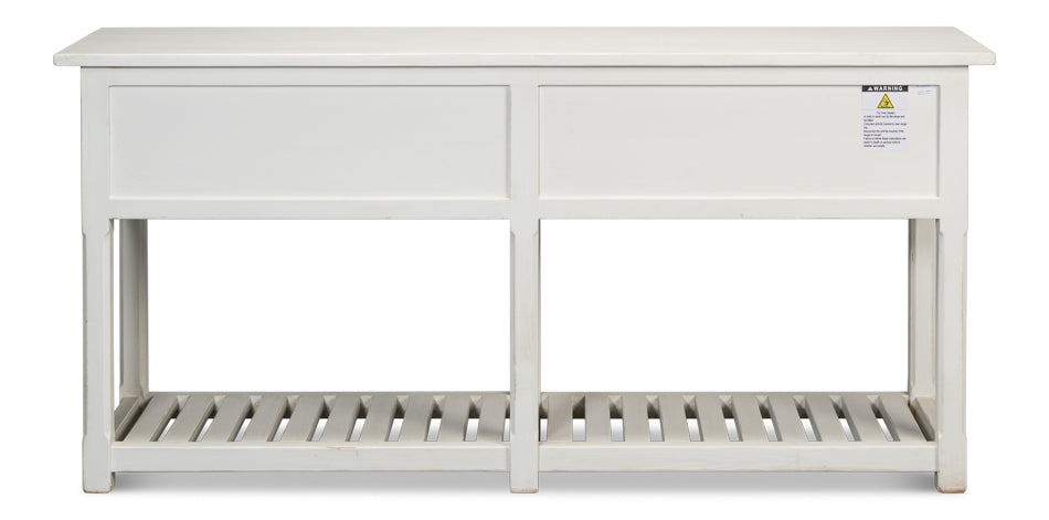 American Home Furniture | Sarreid - Lola Console - Antique White