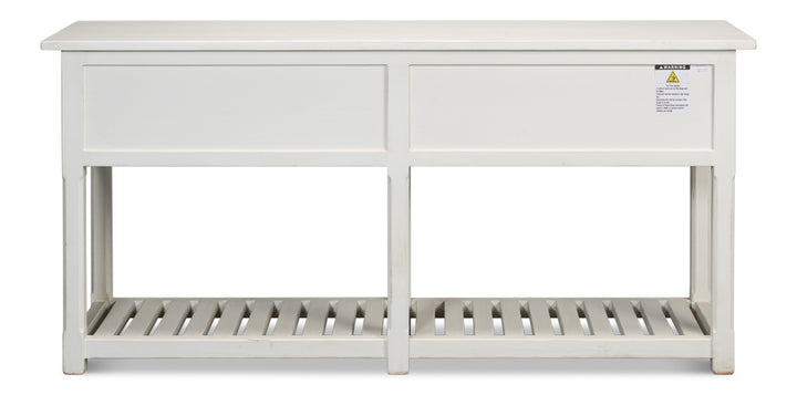 American Home Furniture | Sarreid - Lola Console - Antique White