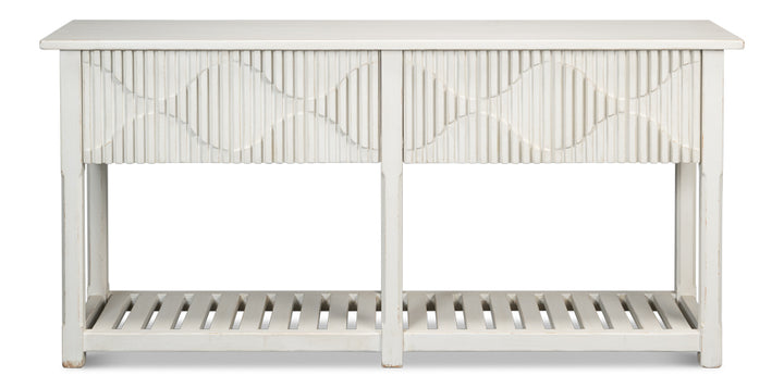 American Home Furniture | Sarreid - Lola Console - Antique White