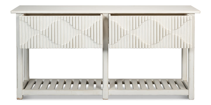 American Home Furniture | Sarreid - Lola Console - Antique White