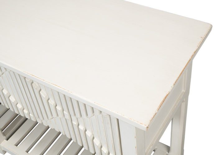 American Home Furniture | Sarreid - Lola Console - Antique White