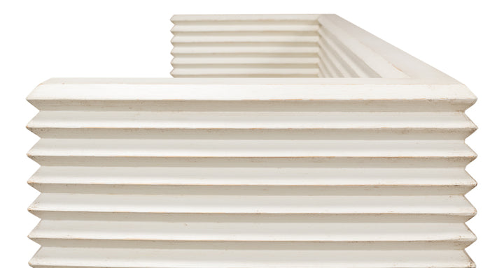 American Home Furniture | Sarreid - Stacked Bench - Antique White