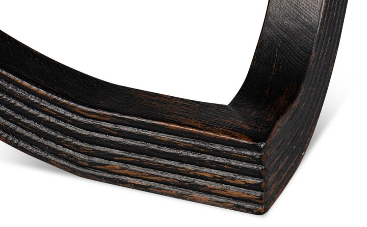 American Home Furniture | Sarreid - Wavy Coffee Table - Antique Black