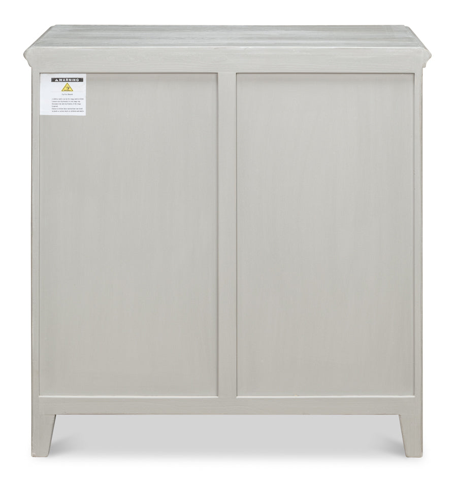 American Home Furniture | Sarreid - Burton Commode - Moonskin