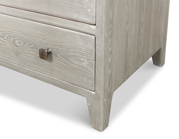 American Home Furniture | Sarreid - Burton Commode - Moonskin