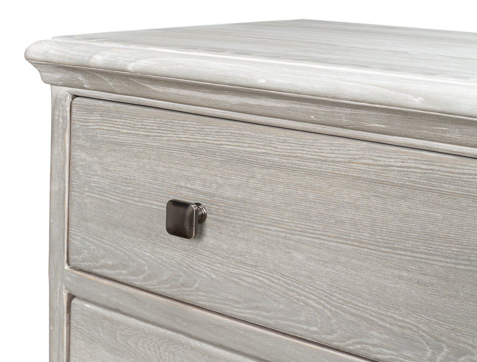 American Home Furniture | Sarreid - Burton Commode - Moonskin